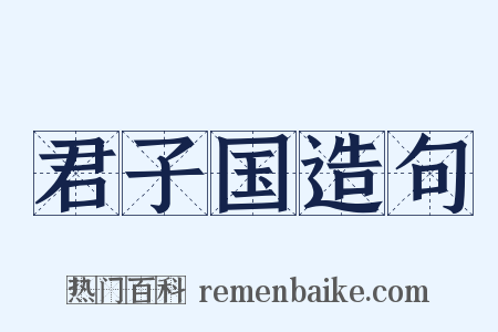 君子国造句是什么意思的图片